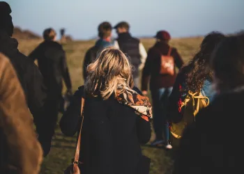 Grupp med människor